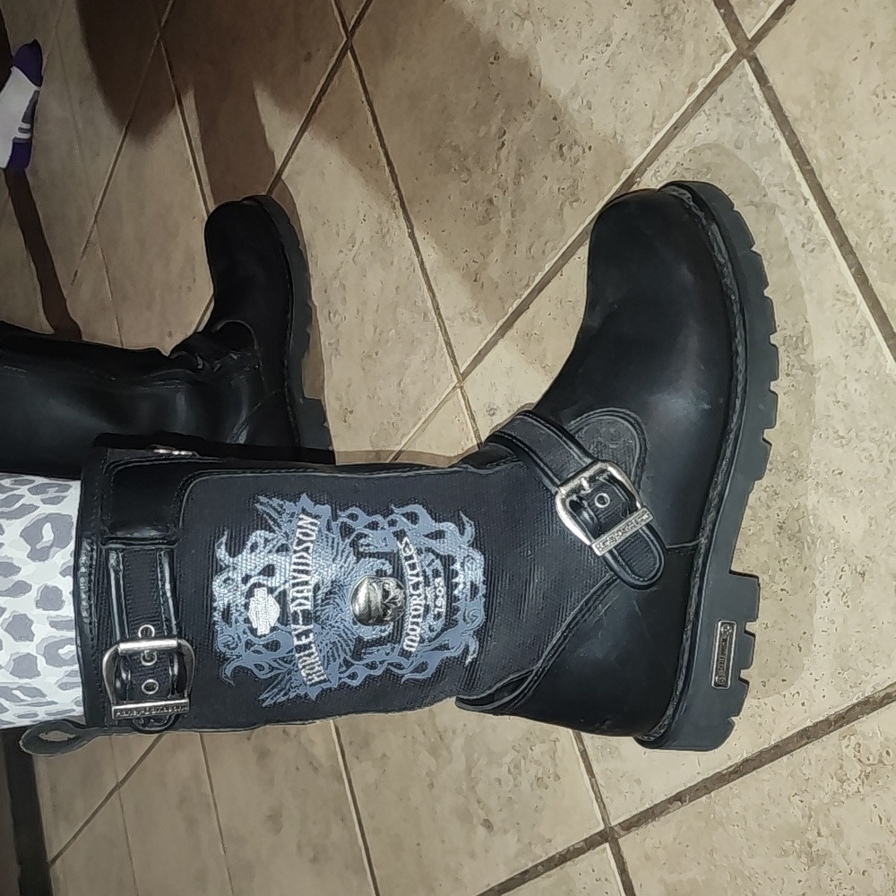 Genuine Leather Harley Davidson Boots